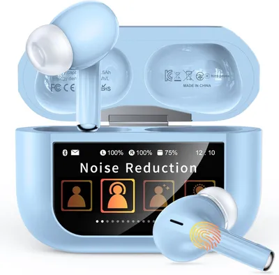 Produktbild von Bluetooth Kopfhörer Kabellos 5.4 mit Smart Touchscreen, ANC & ENC Noise Cancelling, 48 Std Akkulaufzeit, HiFi Stereo, IPX7, USB-C