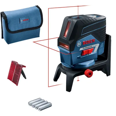 Immagine prodotto di Laser a linea Bosch GCL 2-50 C Professional 12 V con bersaglio RM2, custodia protettiva, supporto girevole e batterie - Compatibile con app ( 0601066G00 )