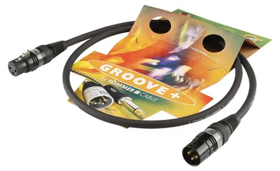 Produktbild von Mikrofonkabel, 2 x 0,25 mm² | XLR / XLR, HICON | 10,00m | schwarz