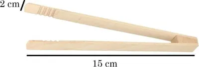 Obrázek produktu pro Dřevěné kleště 15 cm na opékání salátů na grilu PL