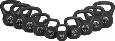 Produktbild von GORILLA SPORTS® Kettlebell - Set 110 kg Gewichte, aus Kunststoff - Kugelhantel, Schwunghantel, Kugelgewicht