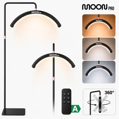 Produktbild von Wimpernlampe Moon Pro Stehleuchte LED schattenfrei schwarz
