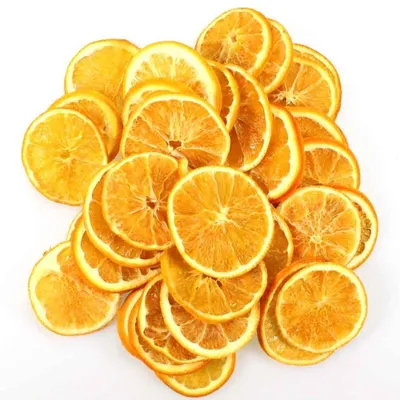 Produktbild von 100g Orangenscheiben Fruchtscheiben getrocknet Trockenfrüchte orange Deko