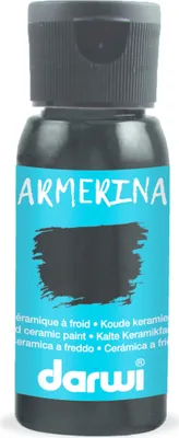 Produktbild von Darwi 4x DARWI Kalte Keramikfarbe, Flasche 50ml, Schwarz - Schwarz DA0380050100C