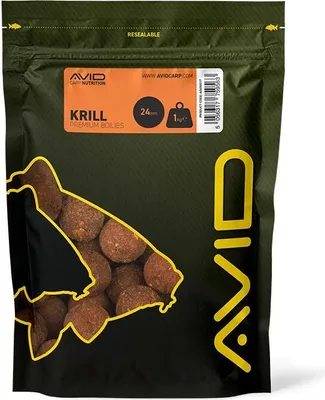 Produktbild von Avid Carp Krill Boilies 1 kg 24 mm