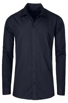 Image de Promodoro - Chemise pour homme - Business à manches longues LT3134 (M) (bleu marine)