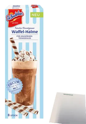 Produktbild von DeBeukelaer Waffel-Halme (53g Packung) + usy Block