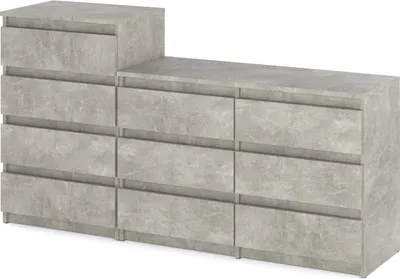 Obrázek produktu pro StivMoebel | Komoda 160 cm - beton - 10 zásuvek - moderní design - spousta úložného prostoru