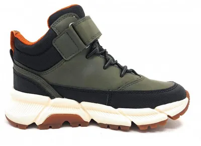 Imagen del producto de Zapatos Geox Flexyper para niños, botas para chicos, cierre de velcro, color verde, para uso diario