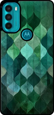 Produktbild von Smartphonica Telefon Fall geeignet für Motorola Moto G71 5G mit grünen Blättern drucken - TPU zurück Abdeckung Fall grünes Blatt-Design - Grün