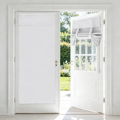 Türvorhang ohne Bohren, 66x173 cm, weiß, verdunkelnd