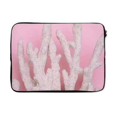 Produktbild von MuchoWow® Laptop Hülle 14 ZollKoralle - Rosa - Sommer Laptoptasche - Laptoptasche - Stoßsicher - Schutzhaube