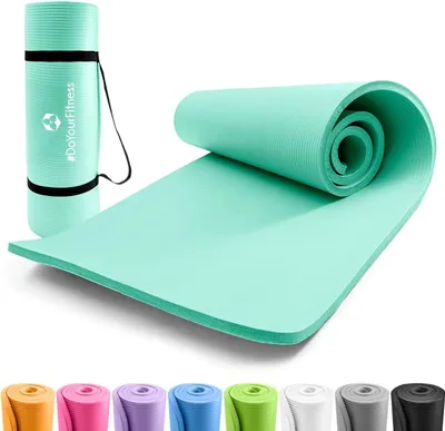 Immagine prodotto di Tappetino antiscivolo in gomma, dimensioni 183 x 61 cm, ideale per yoga, pilates e allenamento a casa