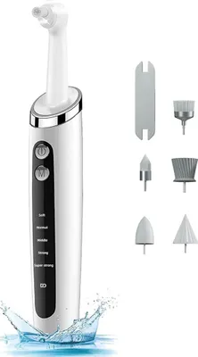 Produktbild von Zahnpolierer,Zahnreiniger elektrisch Mit 5 einstellbare Modi und 5 Reinigungsköpfe, Kinder & Erwachsene,IPX6