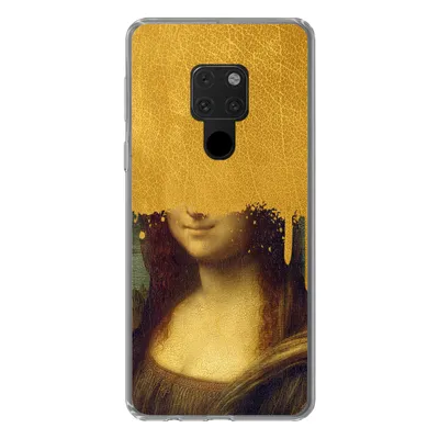 Produktbild von MuchoWow® Handyhülle Schutzhülle Hülle für Huawei P40 Lite Mona Lisa - Da Vinci - Gold Silikon Softcase Handy Hülle - Handy