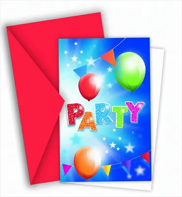 Produktbild von Fabelhafte Party Einladungskarten mit Umschlag