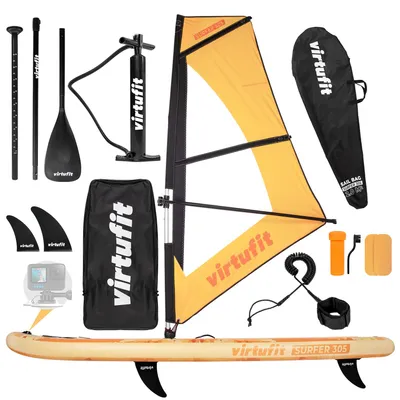 Immagine prodotto di VirtuFit Surfer 305 SUP Board ORANGE con set da windsurf