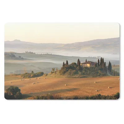 Produktbild von MuchoWow® Schreibtischunterlage Toskana - Landschaft - Italien 60x40 cm - XXL Mauspad - Großes Mauspad