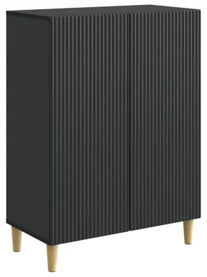 Obrázek produktu pro vidaXL Komoda černá 66 x 34,5 x 90 cm dřevotřísková deska