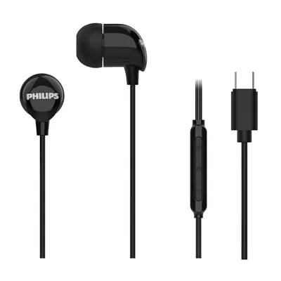 Productafbeelding van Philips in-earkoptelefoon bedraad USB-C TAE2146 met microfoon zwart