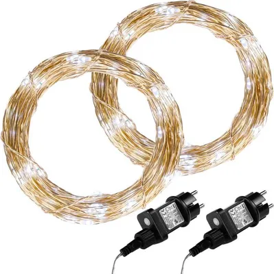 Obrázok produktu pre VOLTRONIC 2x svetelný drôt 200 LED, studeno biela