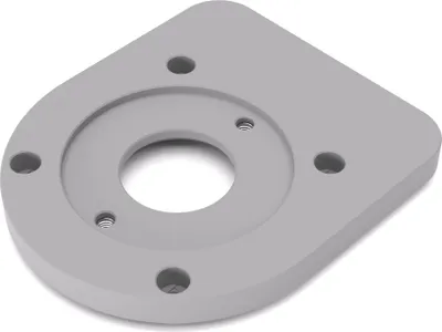 Image de PRIWAS plaque adaptatrice compatible avec Ryobi RTR18 | semelle de glissement pour bagues de copiage compatible avec les affleureuses Ryobi