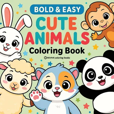 Produktbild von Bold & Easy Cute Animals Coloring Book