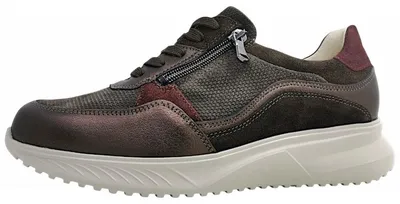 Image de Chaussures de randonnée pour femmes Waldläufer modèle K-Janka, chaussures à lacets, style sportif, couleur marron, pour le quotidien