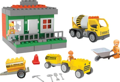 Produktbild von Spielzeugset Baustelle, Klemmbausteine für Kinder ab 3 Jahre
