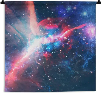 Produktbild von MuchoWow® Wandteppich Wandbehang Raum - Farben - Licht 150x150 cm Tapisserie Dekoration Wandtuch - Wohnaccessoires - Modernes