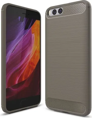 Produktbild von Xiaomi Mi 6 TPU Case Carbon Fiber Optik Brushed Schutz Hülle Grau