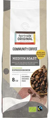 Produktbild von Fairtrade Original Medium Roast Kaffeebohnen 500g – Nachhaltiger, aromatischer Kaffee