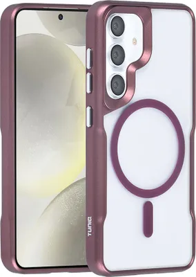 Immagine prodotto di Custodia posteriore TUNIQ per Galaxy S24 - Silicone Magsafe - Rosso