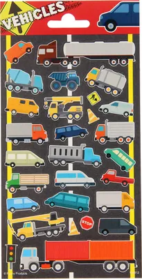 Produktbild von 1 Bogen Fahrzeuge Mini Papier Sticker