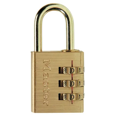 Produktbild von Master Lock Zahlenschloss 630 - messing