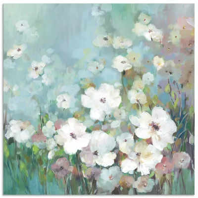 Produktbild von ARTland Wandbild Alu für Innen & Outdoor Feldblumengarten Größe: 30x30 cm