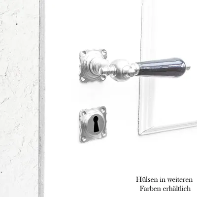 Produktbild von Drückergarnitur für Zimmertüren -Keramikgriff | BB | Nickel matt