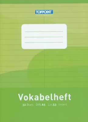 Produktbild von Vokabelheft liniert DIN A5 Lineatur 53
