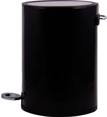 Produktbild von Abfallbehälter Ring Bin, 2,5 L, schwarz, mit Fußpedal und Soft-Close für Bad & Gäste-WC