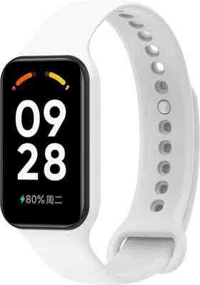 Produktbild von Strap-it Xiaomi Redmi Smart Band 2 Silikon Armband (Weiß)