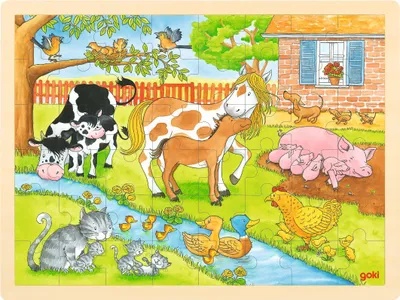 Produktbild von Goki 57745, 48 Stück(e), Bauernhof, 3 Jahr(e)