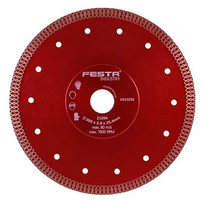 Obrázek produktu pro Kotouč diamantový FESTA 21204 INDUSTRY 200x2x25,4mm