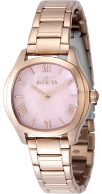 Obrázok produktu pre Invicta Wildflower 48240 Dámske Hodinky - Quartz Hnutie - Nerezová Oceľ s Rúžovým Ciferníkom - 32 mm