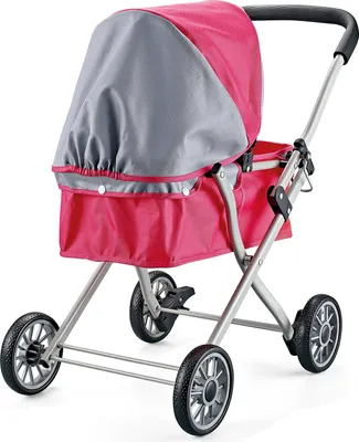 Produktbild von Robuster Spielzeug Puppen-Kinderwagen 59x57x32,5 cm für Kinder ab 3 Jahren