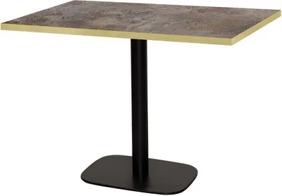 Produktbild von Tisch 120 x 70 cm – Runde Cladeira-Messingkanten