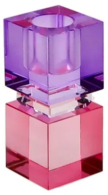 Produktbild von Gift Company Kerzenleuchter Sari Eckig Rosa Lila