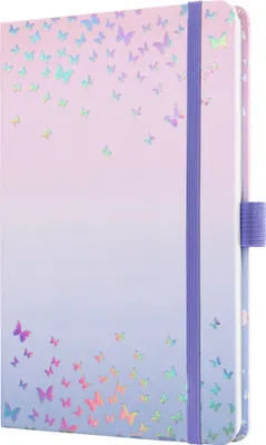 Produktbild von SIGEL J5347 Wochenkalender Jolie 2025 - Butterfly Confetti Candy - ca. A5 - violett, rosa - Hardcover - 2 Seiten = 1 Woche - 174 S. -