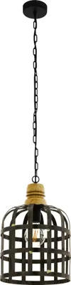 Produktbild von EGLO Pendelleuchte Oldcastle, Hängelampe Industrial, Vintage, Retro, Hängeleuchte, Esstischlampe, Wohnzimmerlampe mit E27 Fassung, Ø 31,5 cm