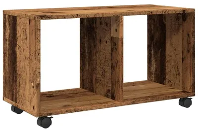 Productafbeelding van Rollende Kast in Oude Houtlook met Ruimte voor Dranken