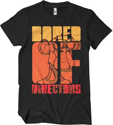 Produktbild von Bored Of Directors Stacked T-Shirt - Large - Black